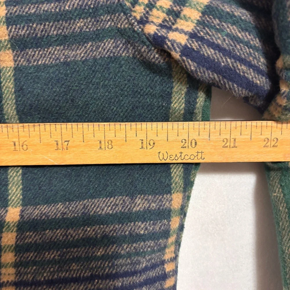 Brooklyn Cloth Flannel Shirt Jacket Mens S Plaid Sherpa Lined Shacket Outdoor